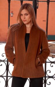 Suri alpaca princess jacket in vicuna color