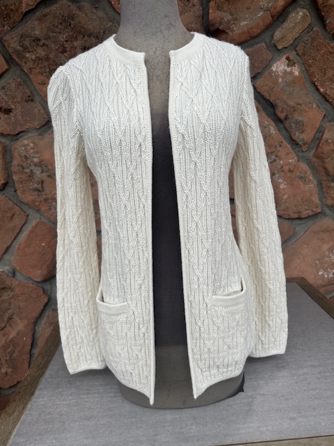 Hilary Cardigan white CA