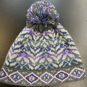 Primrose alpaca blend hat with pom pom