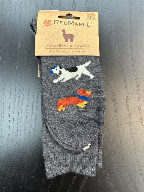 Red Maple dog socks
