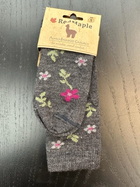 Red Maple socks flowers