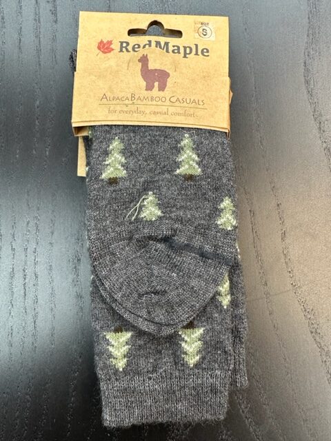 dress sock Red Maple pine trees