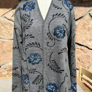 Morning Glory Cardigan gray base