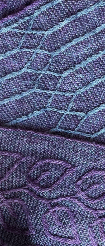 Fission knitting sample, photo courtesy of Interweave