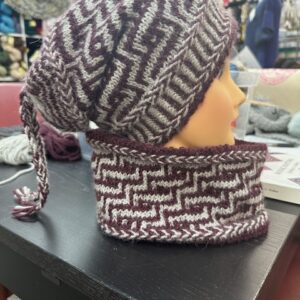 Door County Hat and Cowl. Project for Skill Builder Class