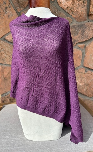Capelet 100% baby alpaca plum PL