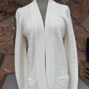 alpaca Paris cardigan in white